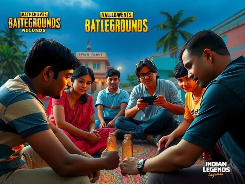 PUBG Mobile Indian Legends - Family Gaming Indian family playing PUBG Mobile Indian Legends together on their mobile phones